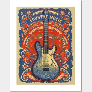 Vintage Country Music Posters and Art